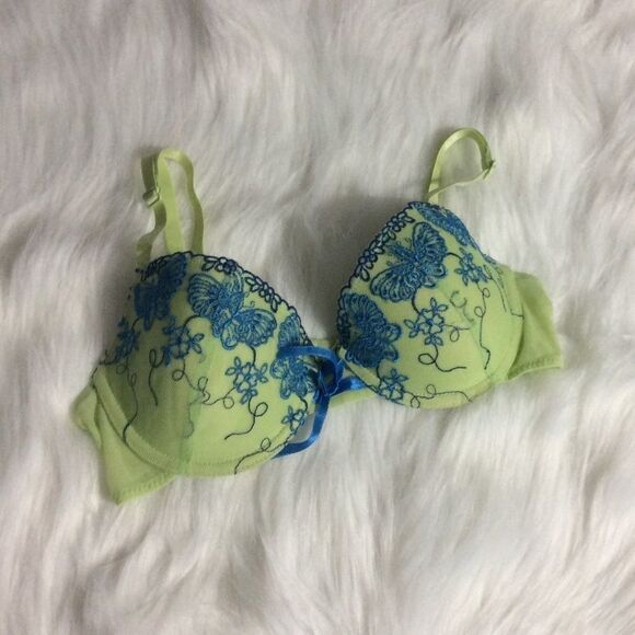 4 for $20//Retro Green Bra - Picture 2 of 7